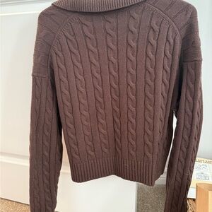 Sunday Best Chocolate Cable Knit Sweater